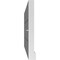 Ekena Millwork Vertical Surface Mount PVC Gable Vent: Functional, w/ 2"W x 2"P Brickmould Sill Frame, 40"W x 16"H GVPVE40X1603SF - alternate 3